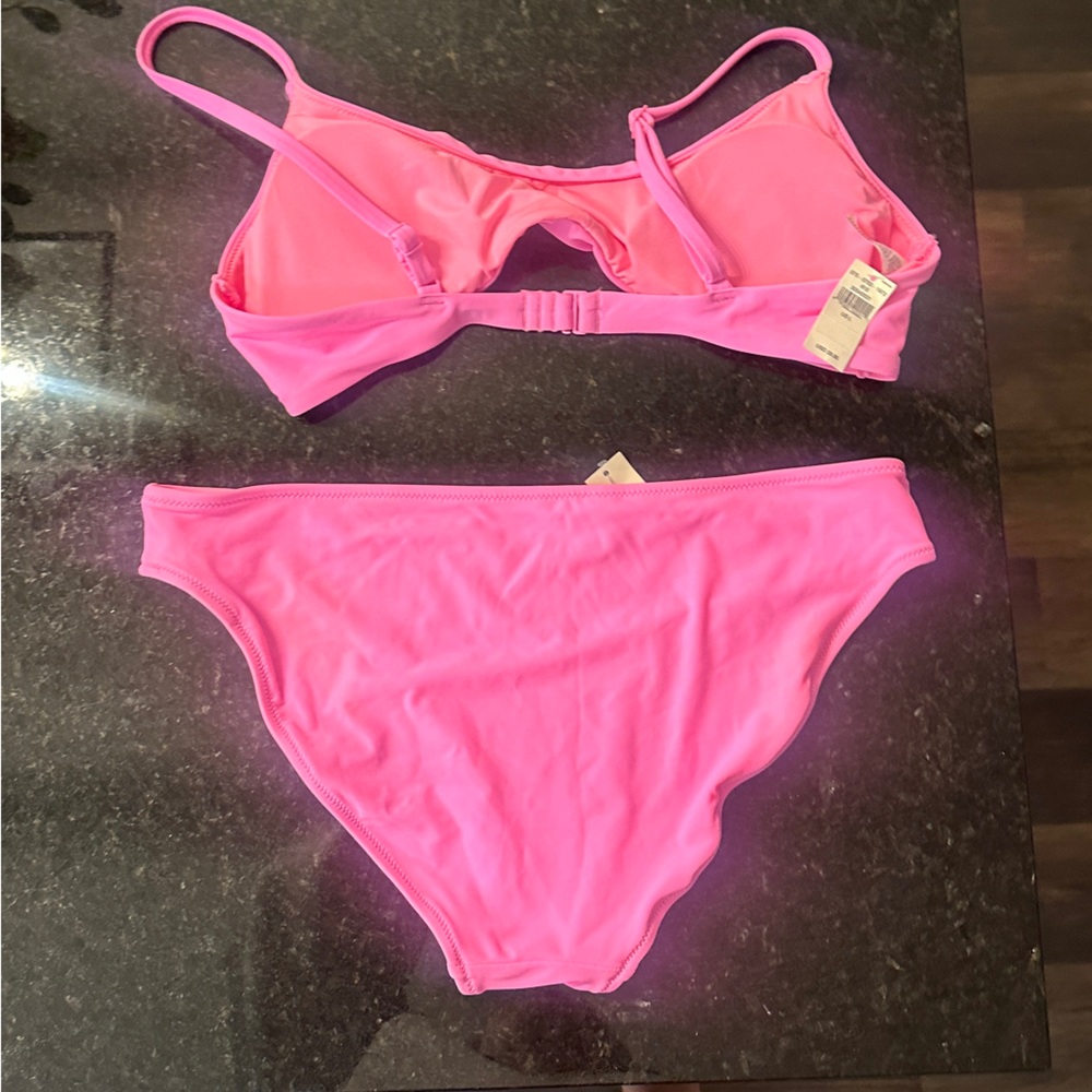 Aerie neon pink bikini